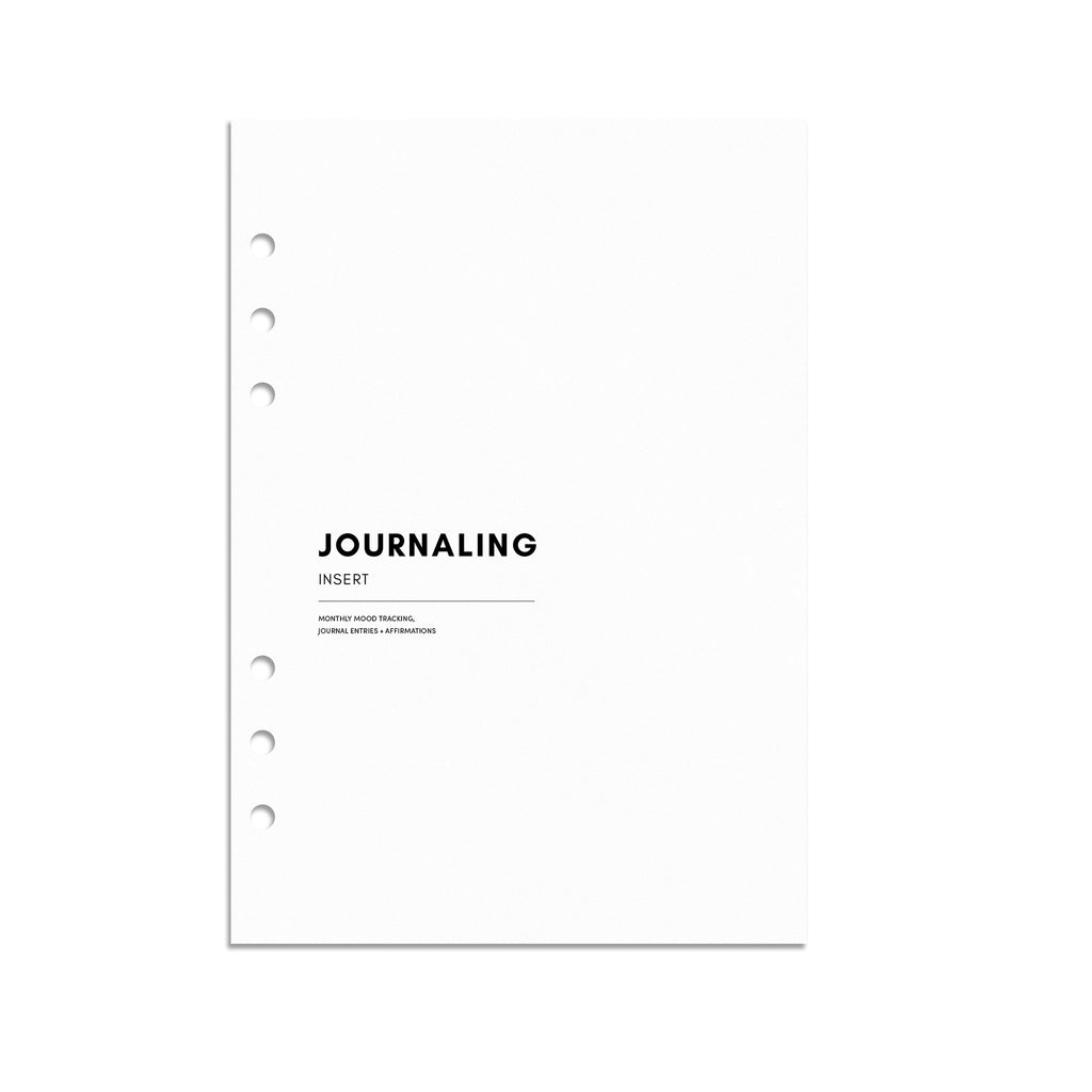 Journaling Planner Insert, A5, Cloth and Paper. Digital mockup of insert in A5 sizing.