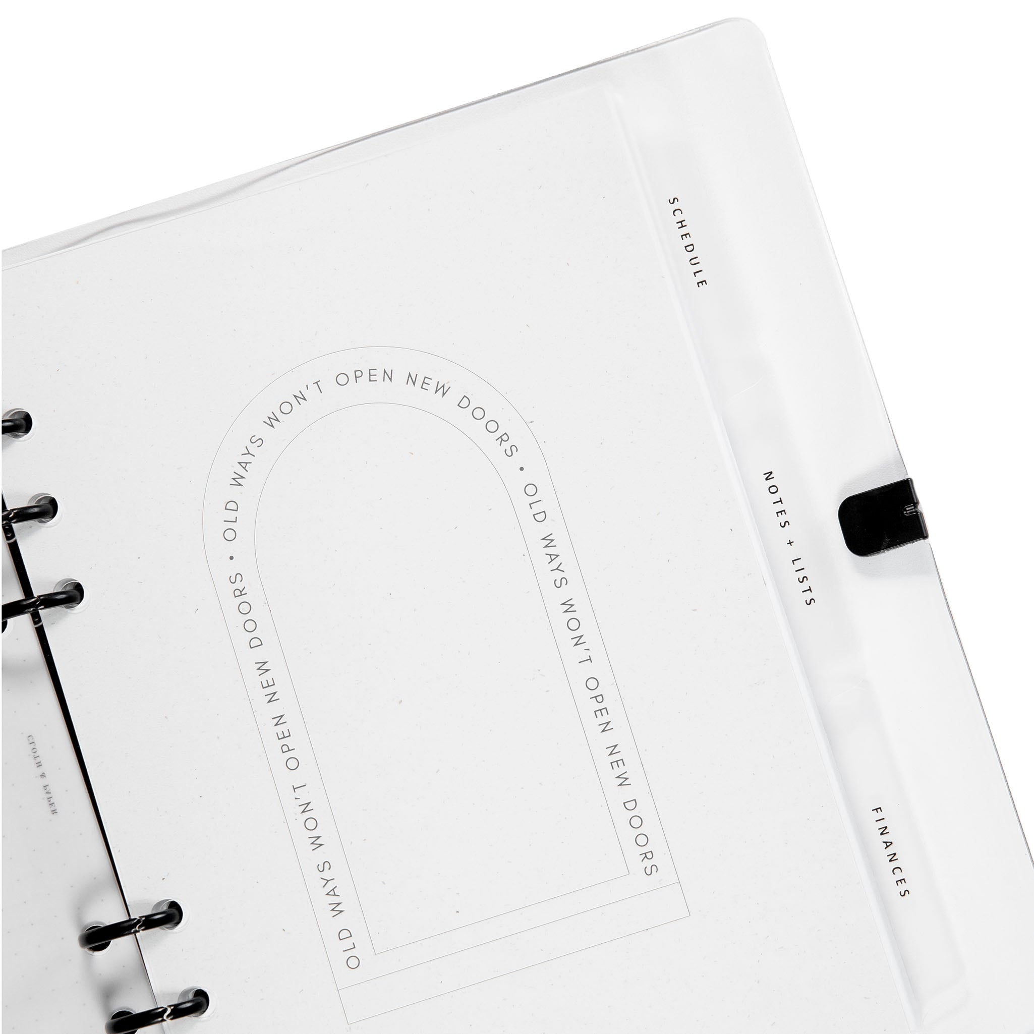 The Essentials Side Tab Planner Dividers | Glass Plastic